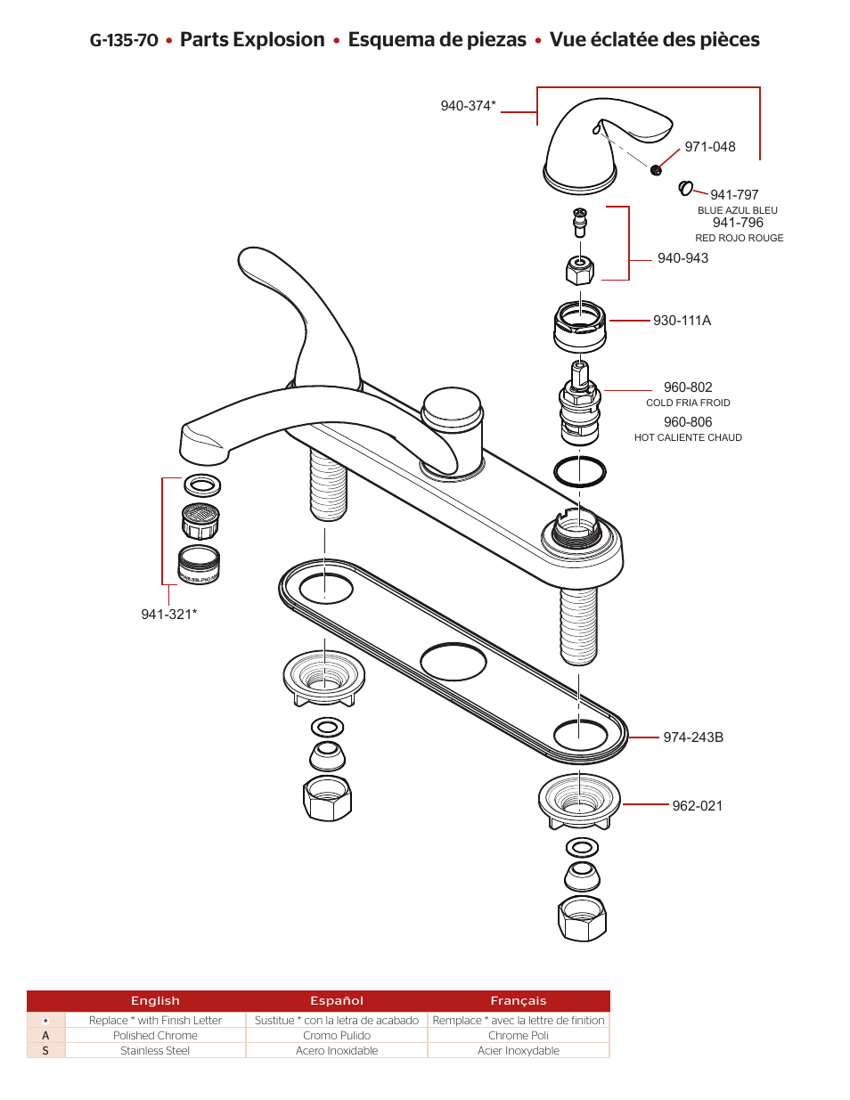 Pfister G135-700S User Manual | Page 2 / 4