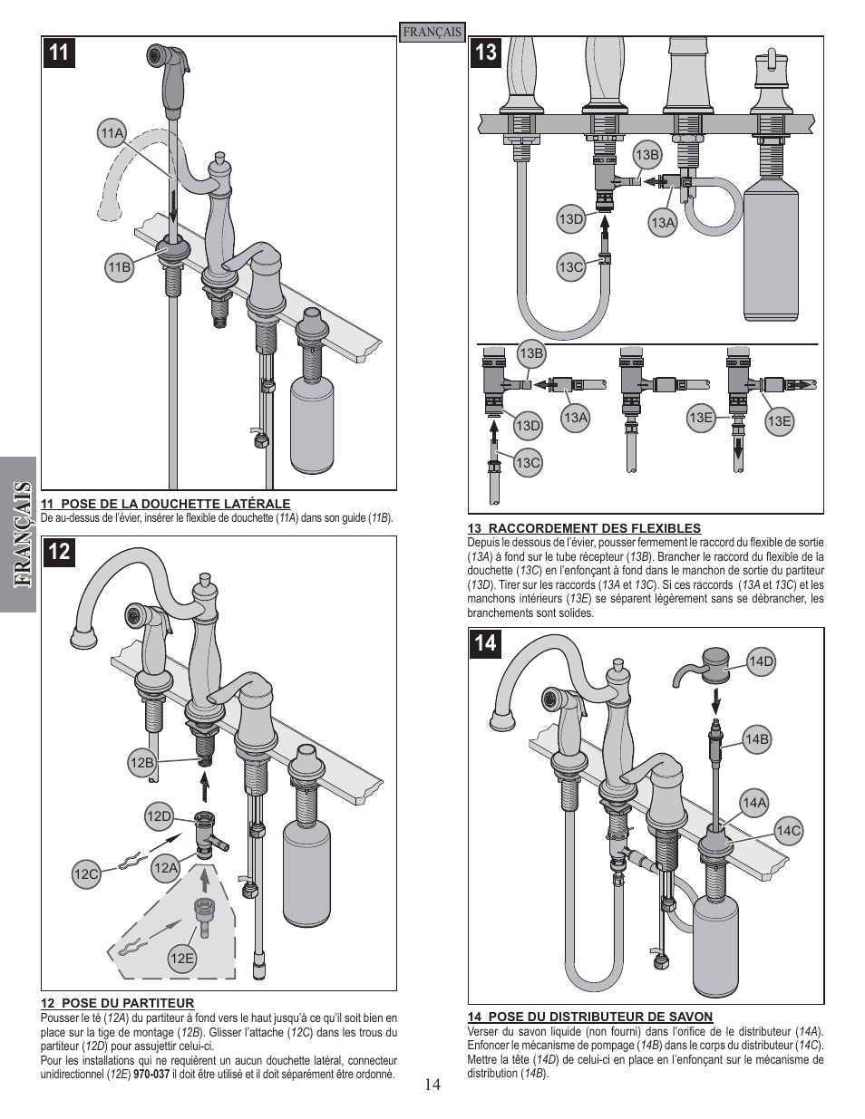 Fran çais | Pfister F-026-4TWS User Manual | Page 14 / 18