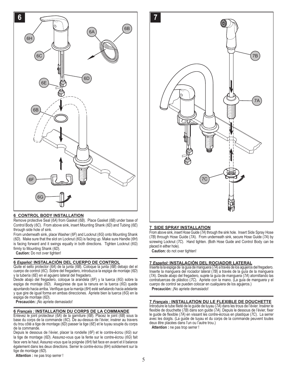 Pfister F-WK1-680S User Manual | Page 5 / 8