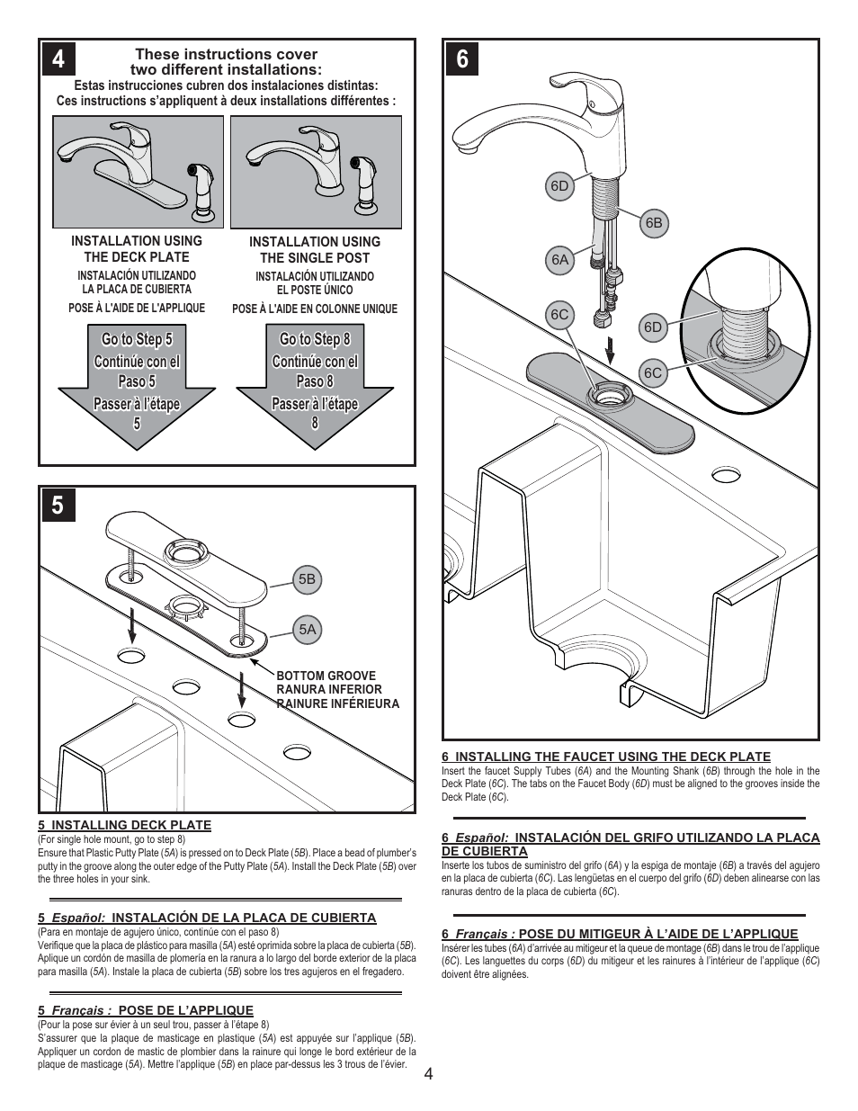 Pfister F-WK1-340S User Manual | Page 4 / 9