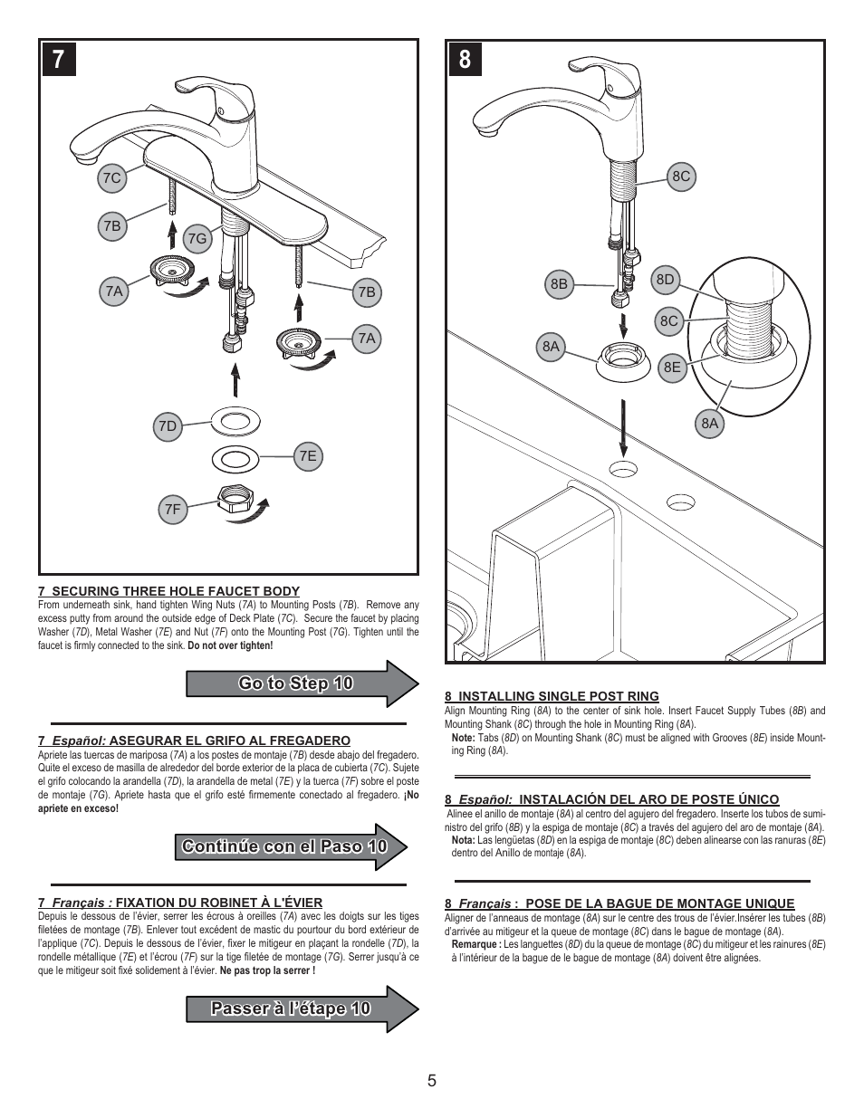 Pfister F-WK1-340S User Manual | Page 5 / 9