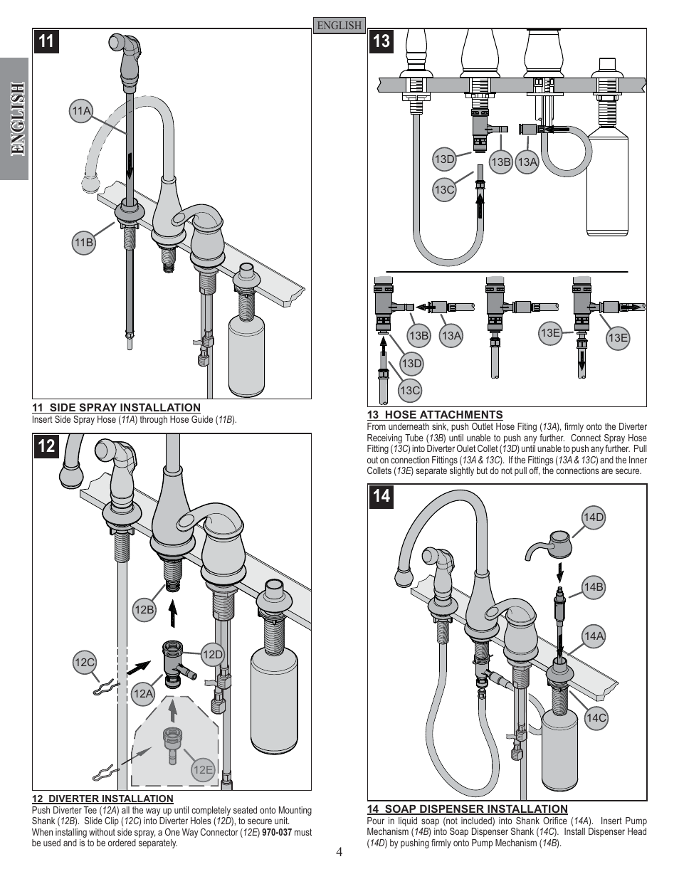 English | Pfister GT26-4DSS User Manual | Page 4 / 18