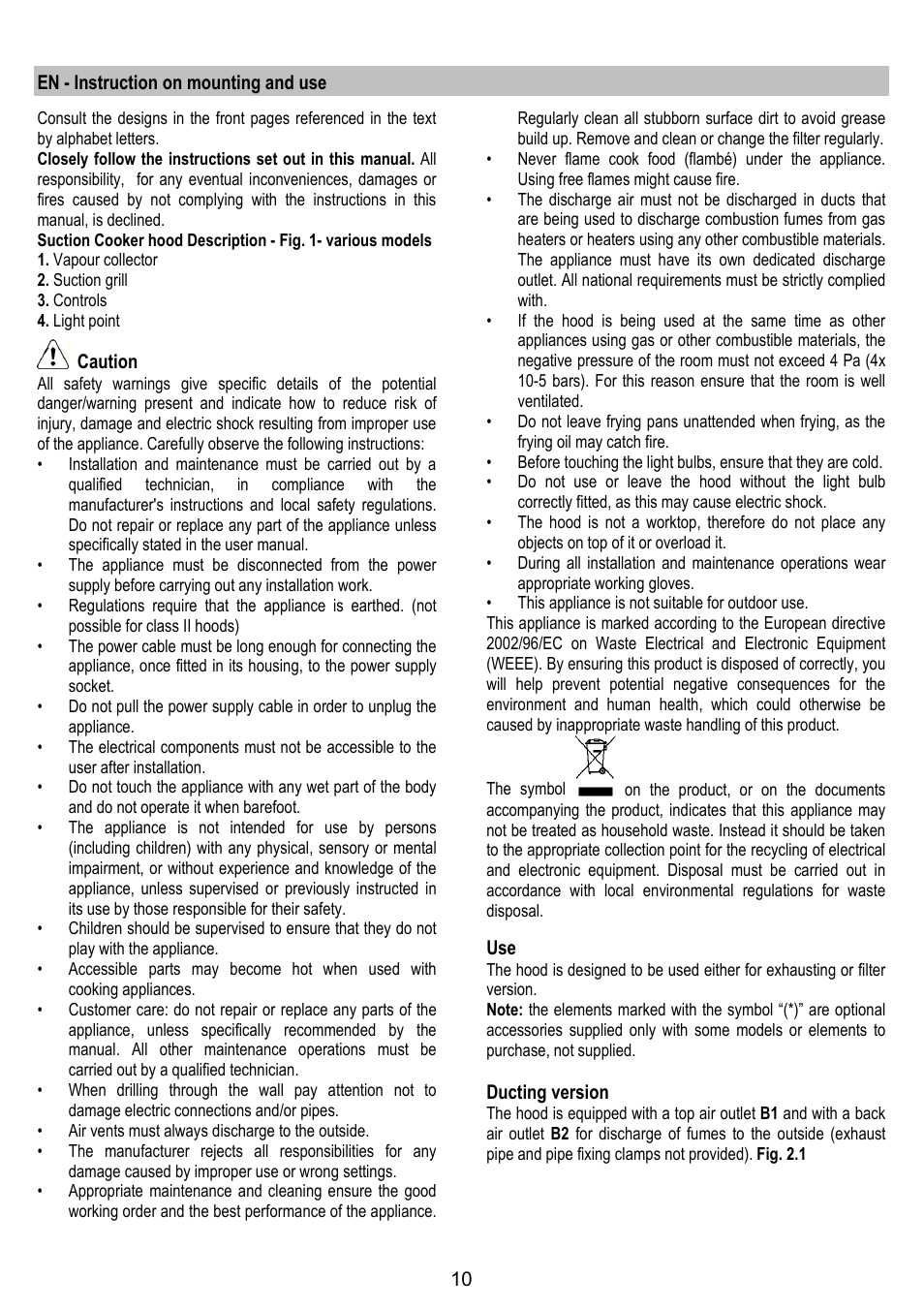 Whirlpool AKR709GY User Manual | Page 10 / 20