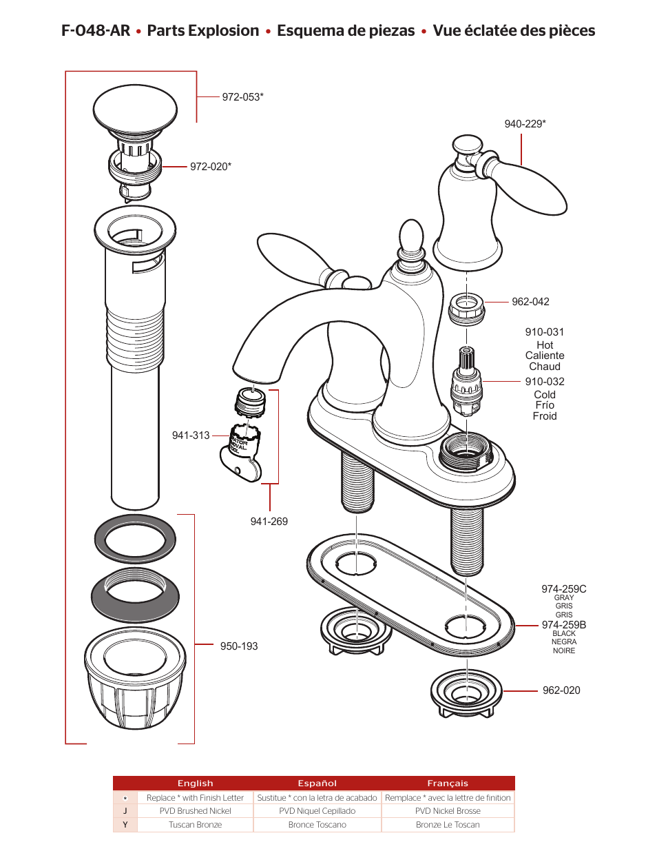 F-048-ar | Pfister F-048-ARKK User Manual | Page 2 / 4