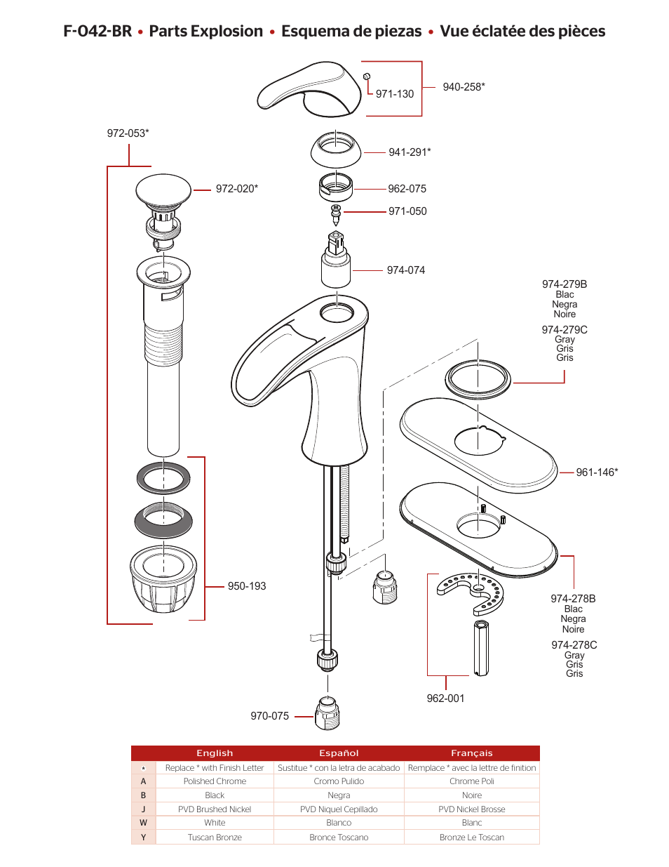 F-042-br | Pfister F-042-BRKK User Manual | Page 2 / 4