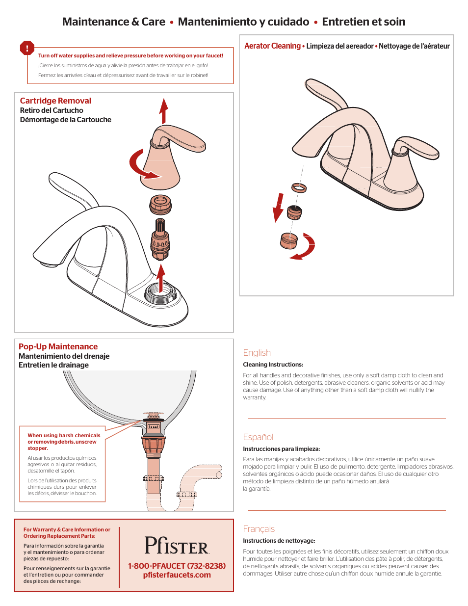 Pfister F-048-PDKK User Manual | Page 3 / 4