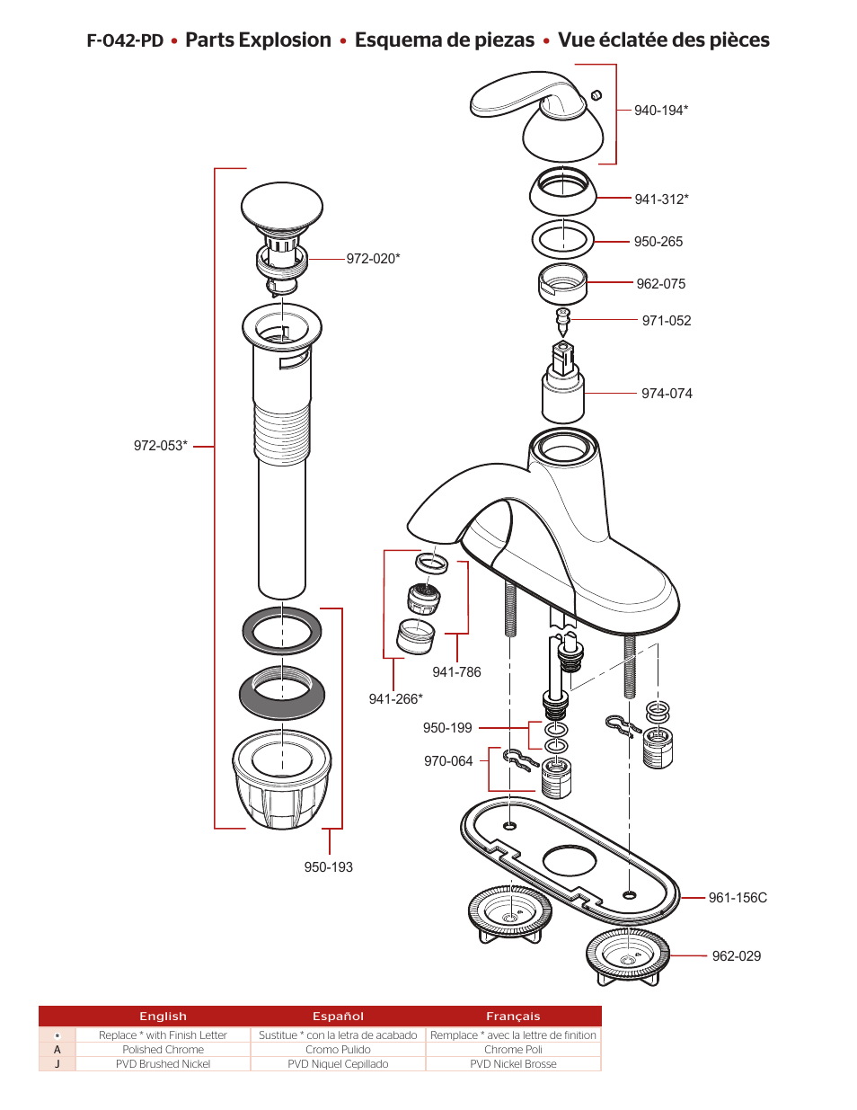 F-042-pd | Pfister F-042-PDCC User Manual | Page 2 / 4