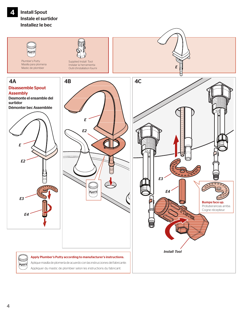 4c 4b 4a | Pfister F-049-PDKK User Manual | Page 4 / 8