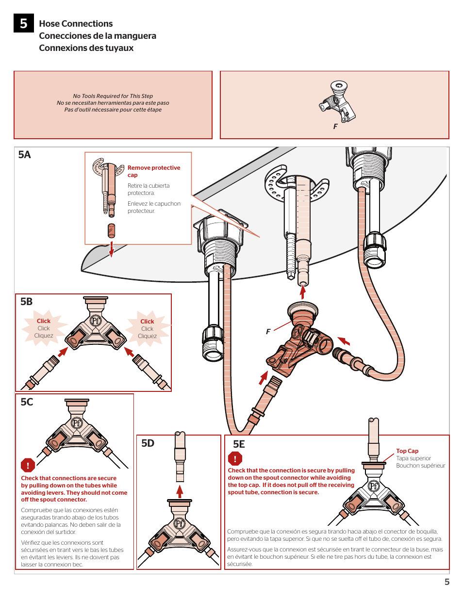 5b 5c 5d | Pfister F-049-PDKK User Manual | Page 5 / 8