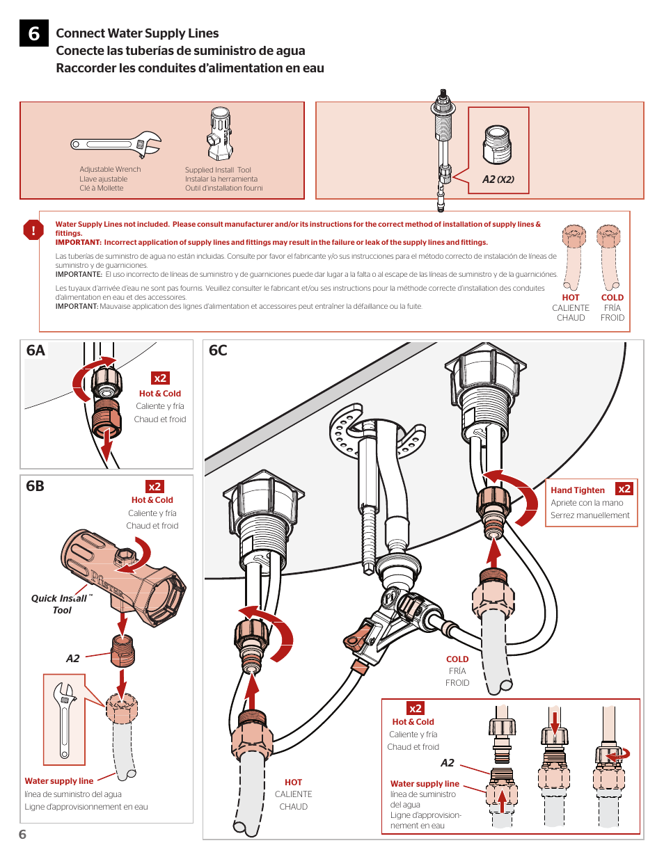 6c 6b 6a | Pfister F-049-PDKK User Manual | Page 6 / 8