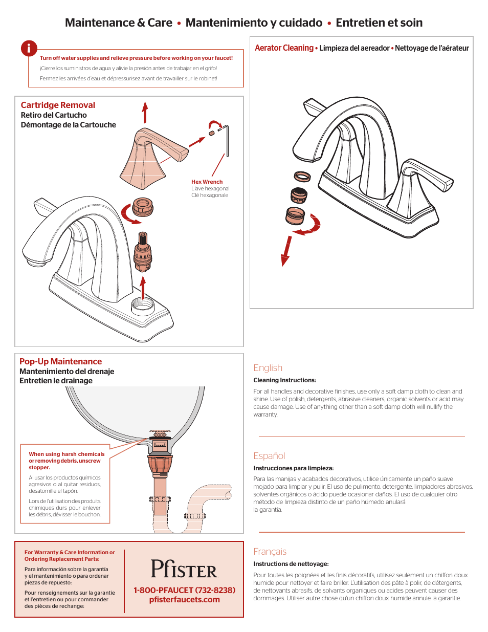 Pfister F-048-SLKK User Manual | Page 3 / 4