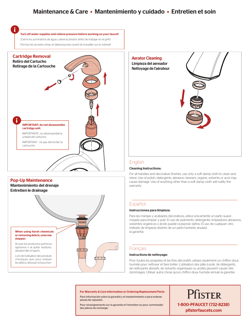 Pfister F-042-SLKK User Manual | Page 3 / 4