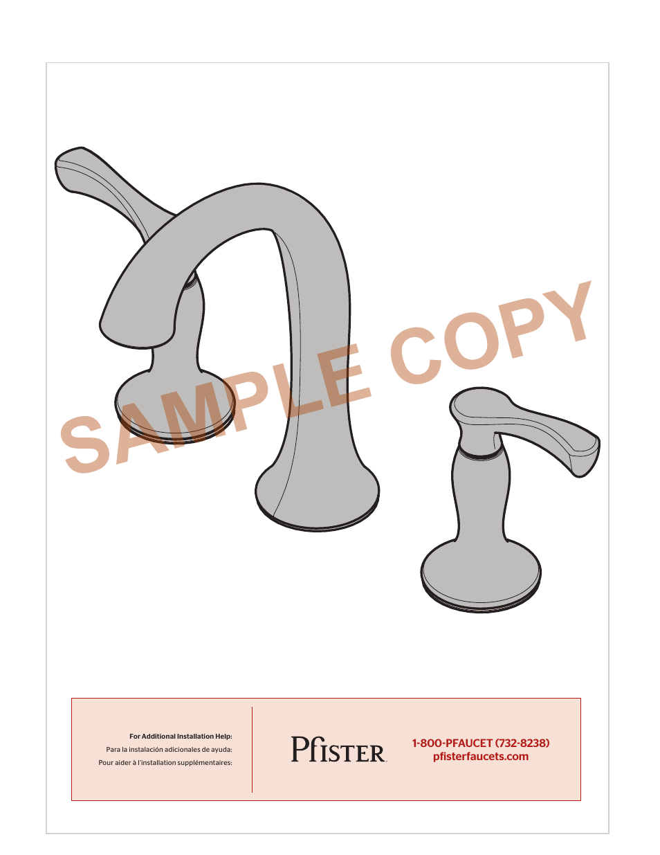 Sample copy | Pfister F-049-CSCC User Manual | Page 8 / 8