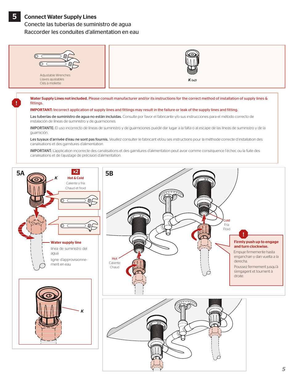 Pfister F-049-YW2K User Manual | Page 5 / 8