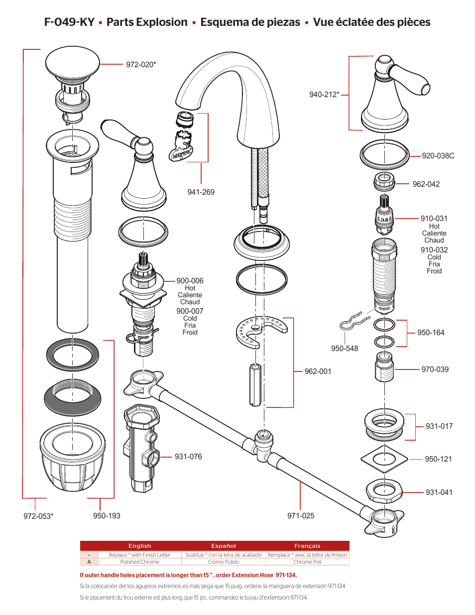 F-049-ky | Pfister F-049-KYCC User Manual | Page 2 / 4