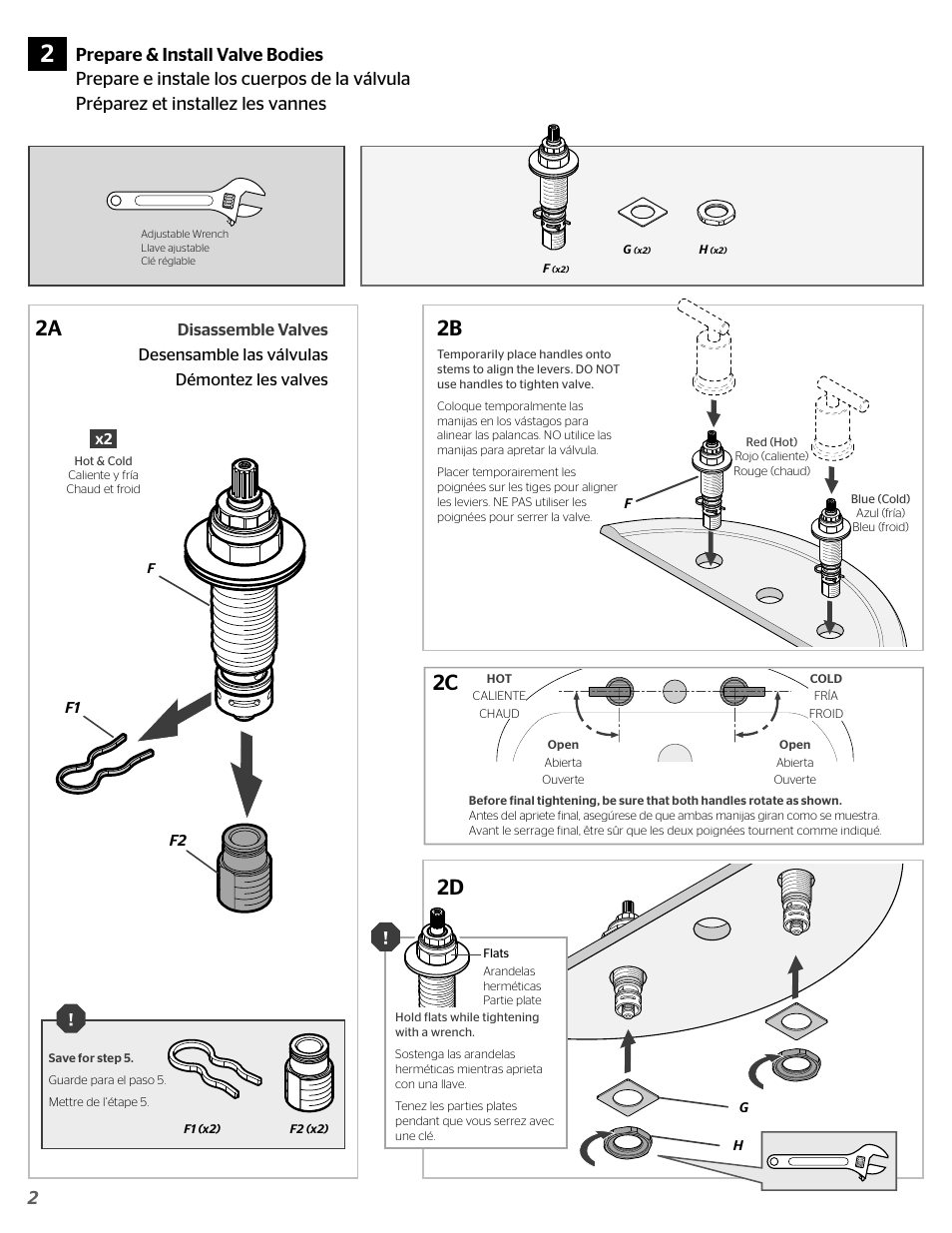 2b 2d | Pfister GT49-NC1C User Manual | Page 2 / 8