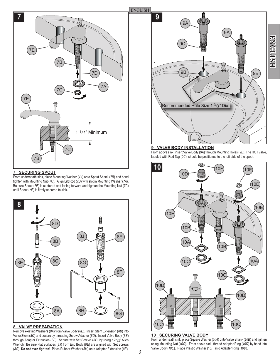 En g li sh en g li sh | Pfister GT49-FE0K User Manual | Page 3 / 10