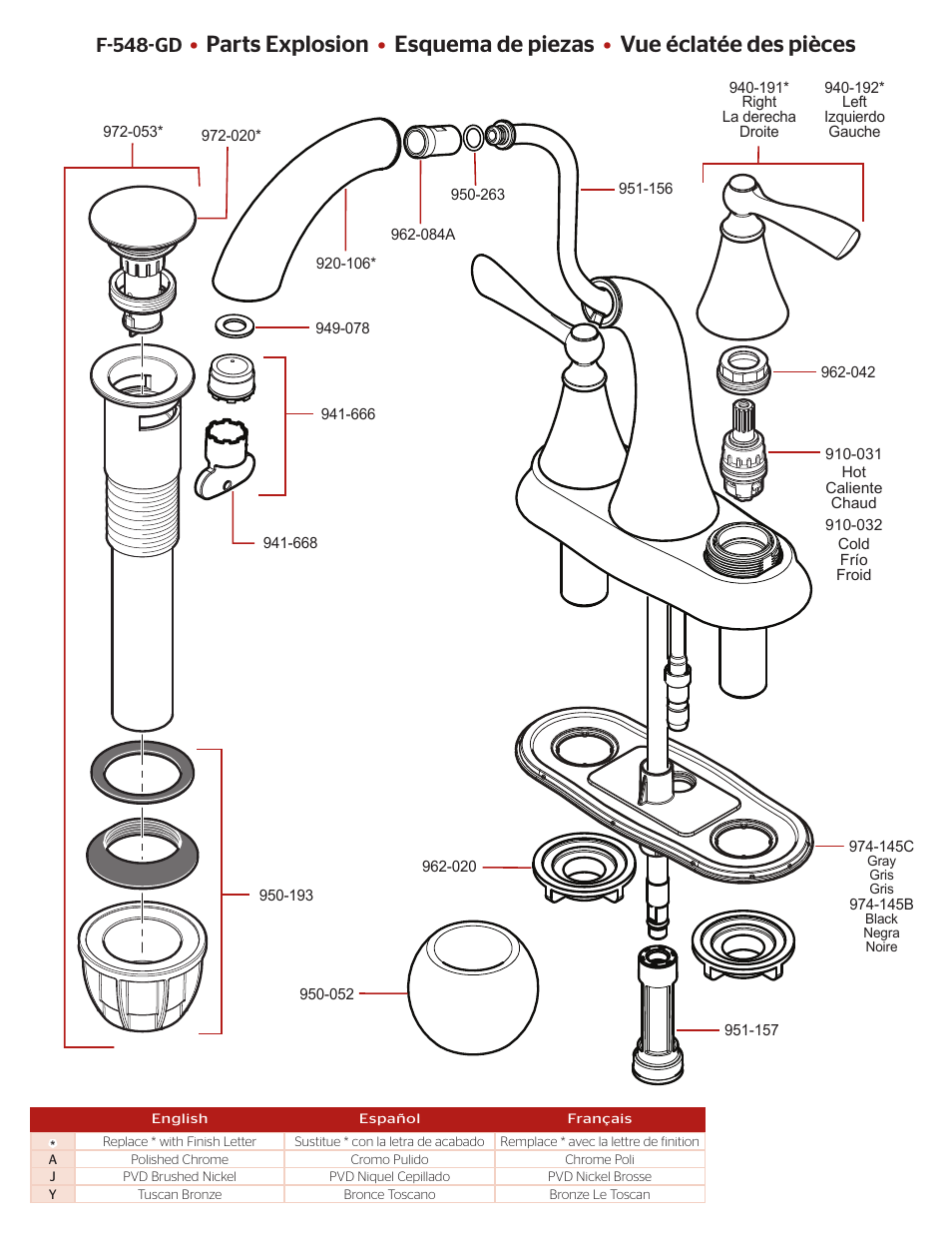 F-548-gd | Pfister F-548-GDKK User Manual | Page 2 / 4