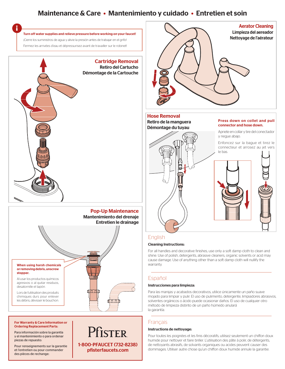 Pfister F-548-GDKK User Manual | Page 3 / 4