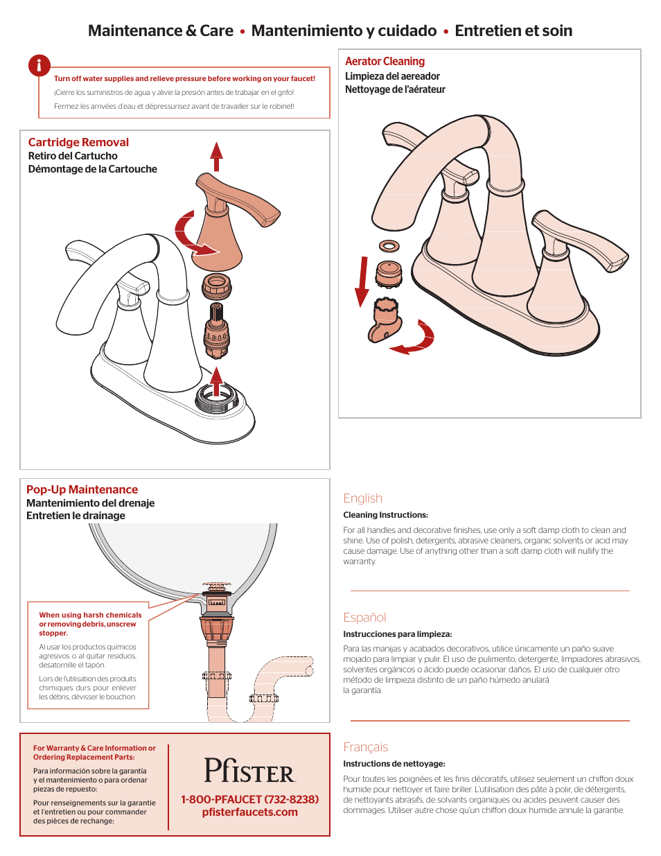 Pfister F-548-IDKK User Manual | Page 3 / 4