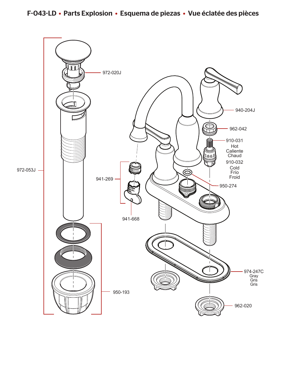 F-043-ld | Pfister F-043-LDKK User Manual | Page 2 / 4