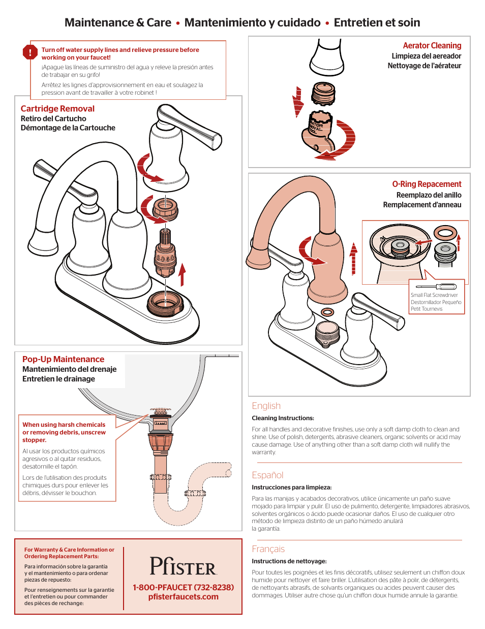 Pfister F-043-LDKK User Manual | Page 3 / 4