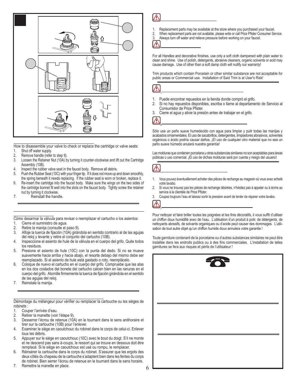 Pfister 171-2100 User Manual | Page 6 / 6