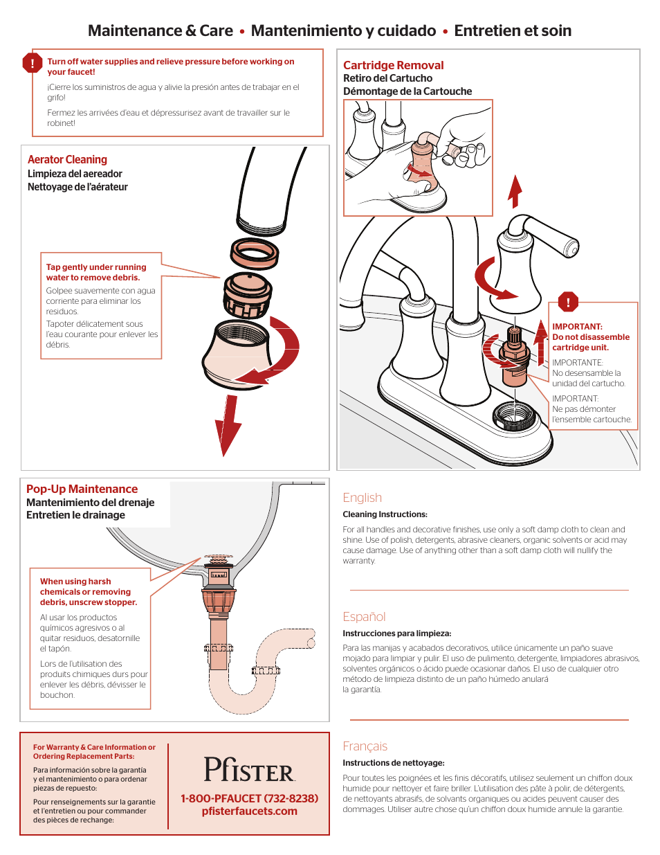 Pfister F-048-DNKK User Manual | Page 3 / 4