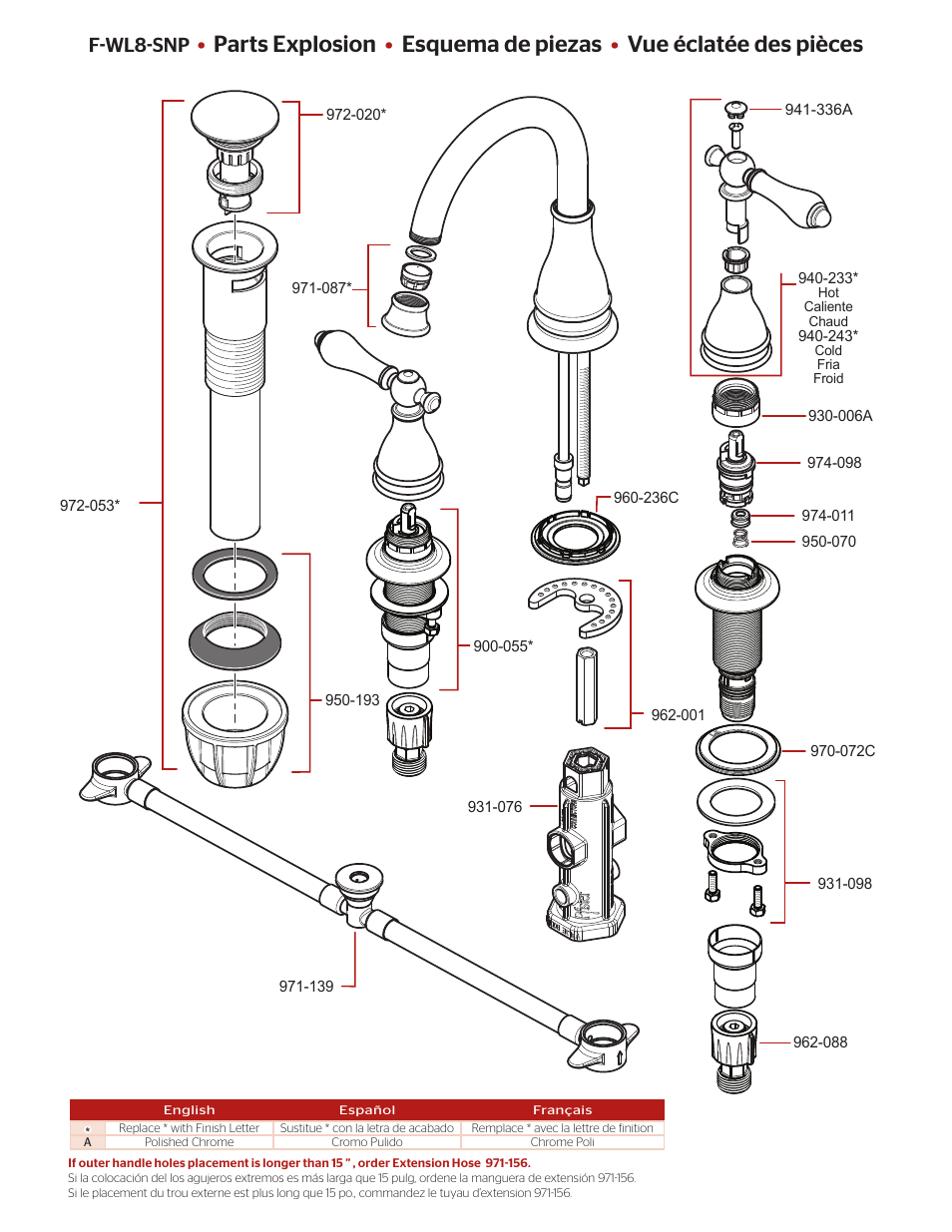 F-wl8-snp | Pfister F-WL8-SNPC User Manual | Page 2 / 4