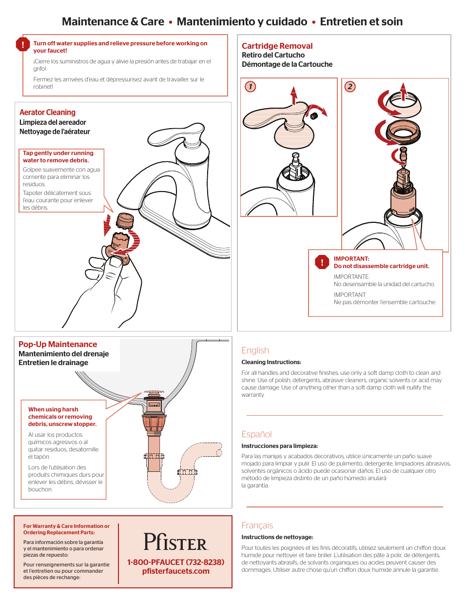 Pfister F-042-VRKK User Manual | Page 3 / 4