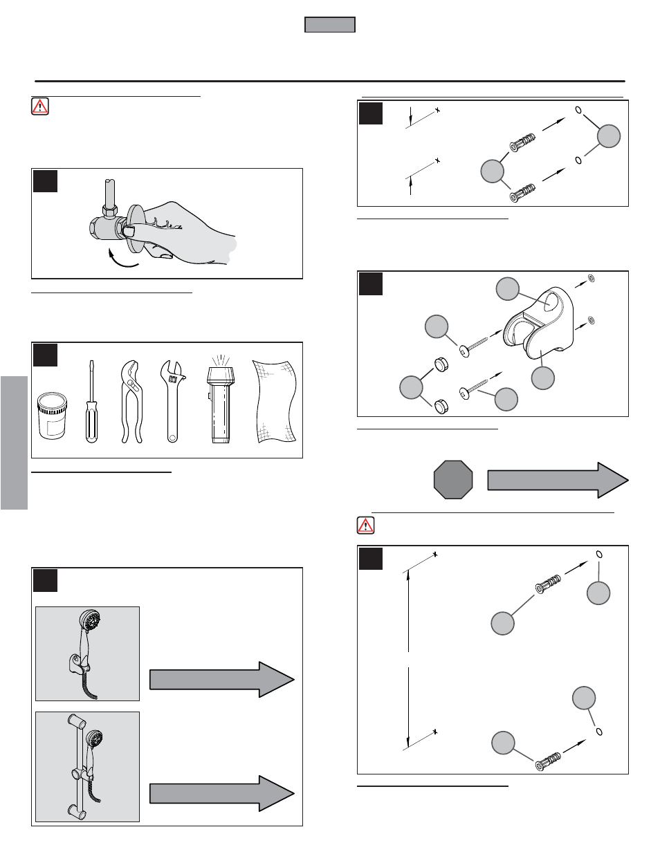 Fr a n fran çç a is ais, Stop | Pfister 016-300K User Manual | Page 8 / 12