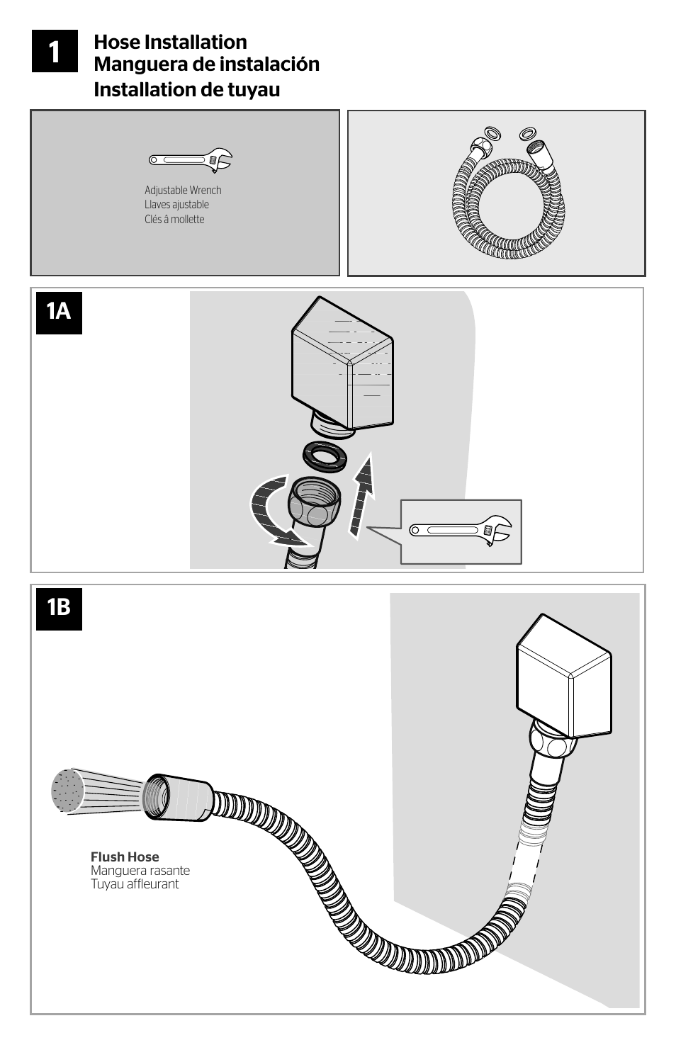 1a 1b | Pfister 016-180D User Manual | Page 2 / 4