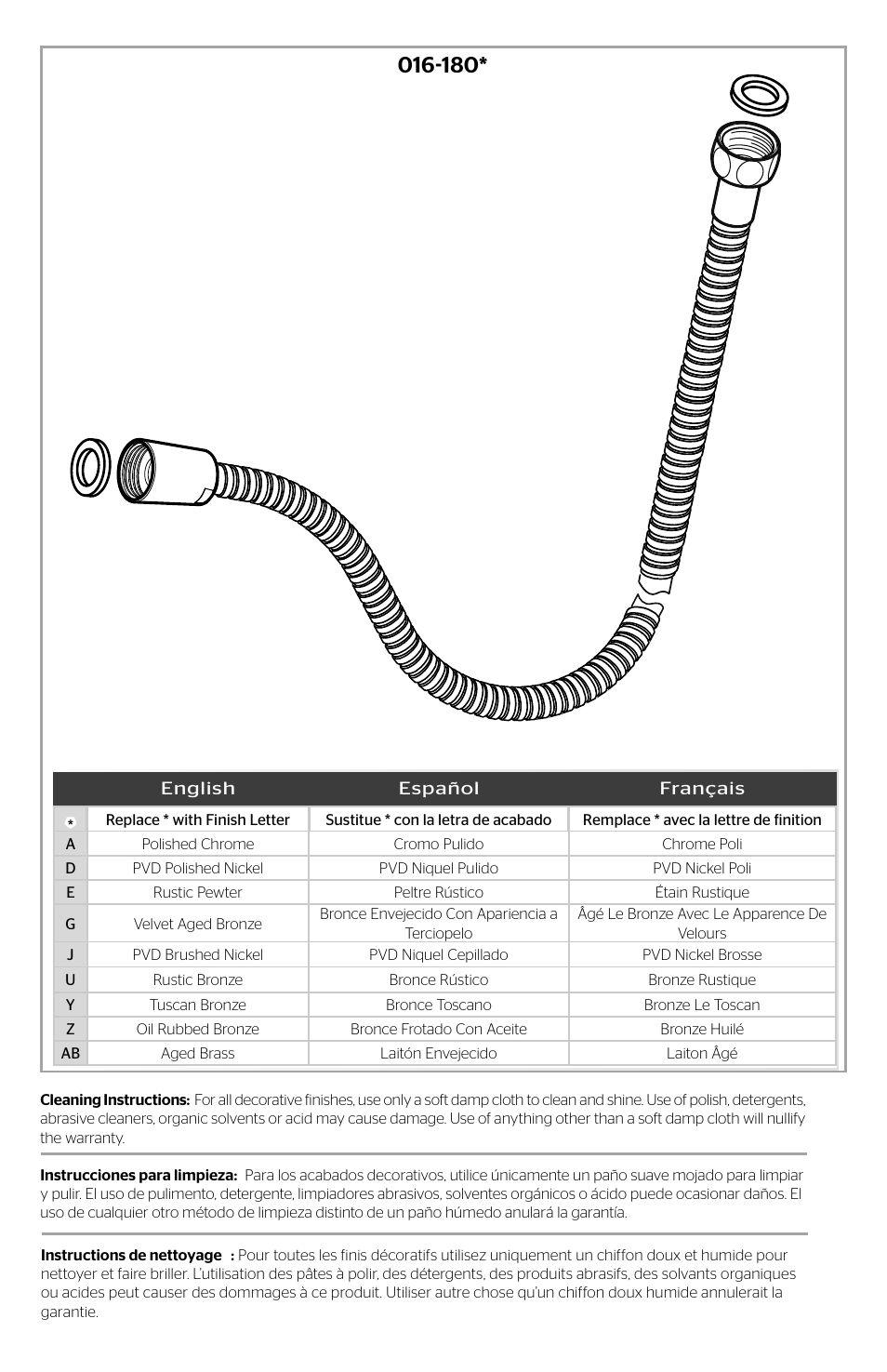 Pfister 016-180D User Manual | Page 3 / 4