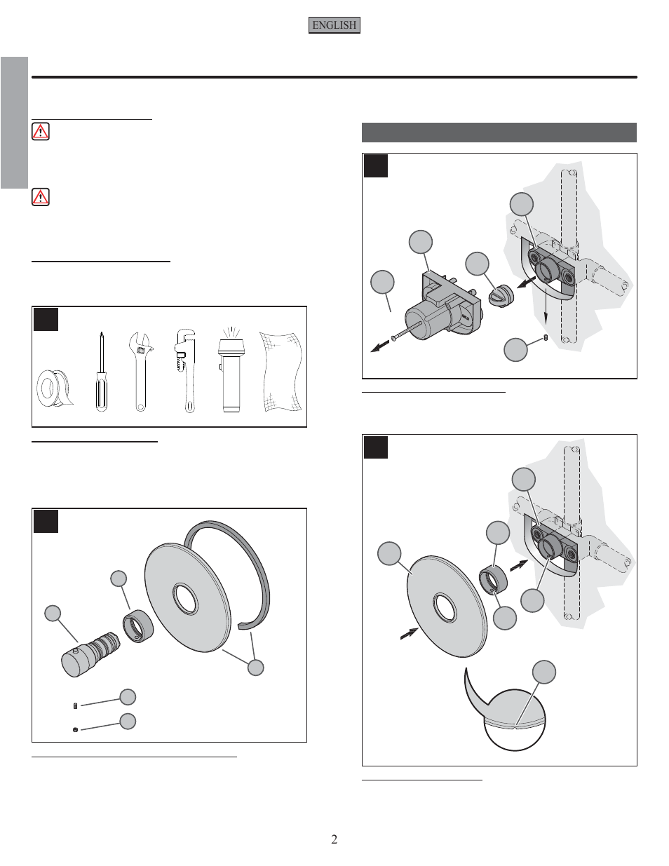 En g l is h english, Installation steps | Pfister R89-9THK User Manual | Page 2 / 8