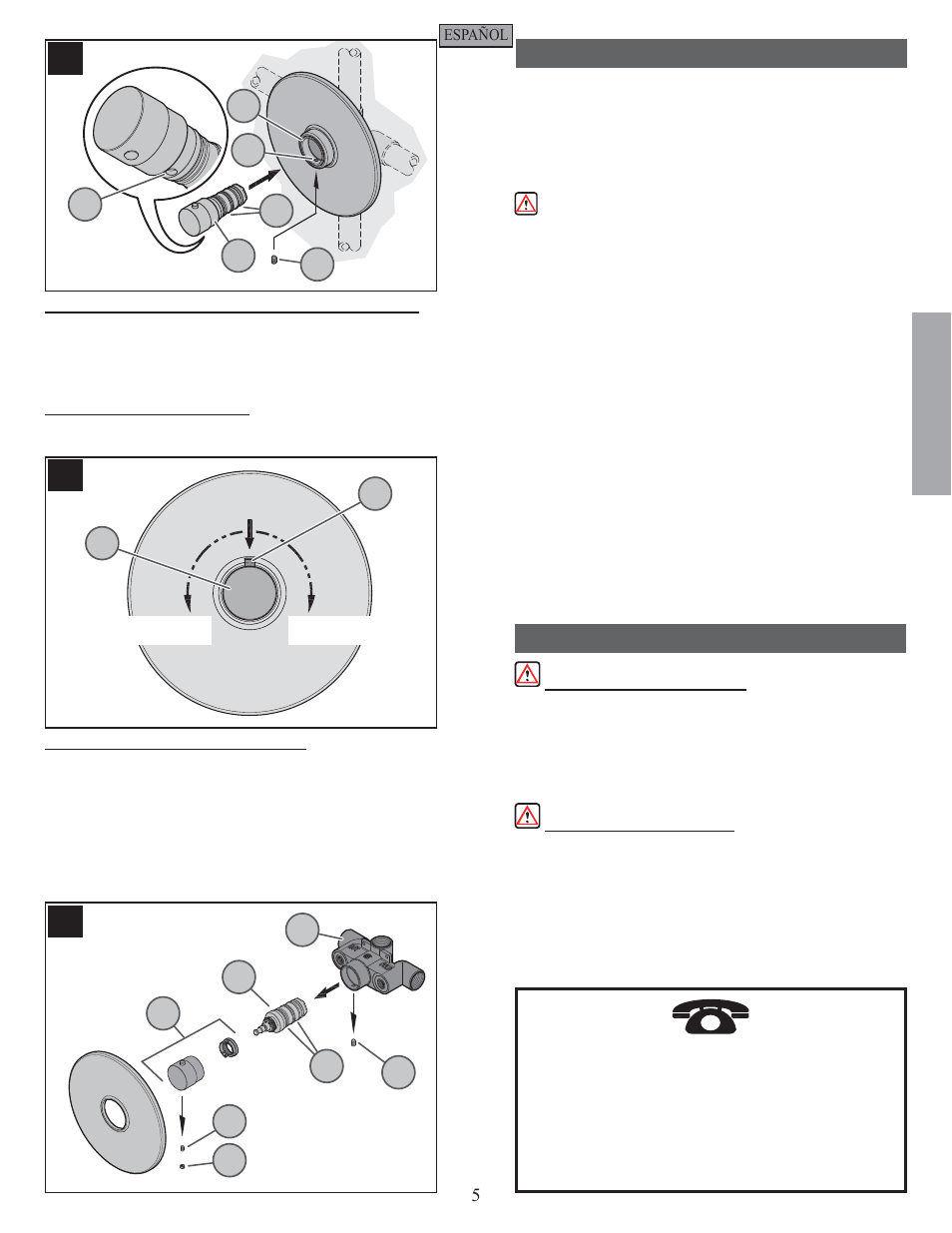 Es p a esp a ññ o l ol | Pfister R89-9THK User Manual | Page 5 / 8