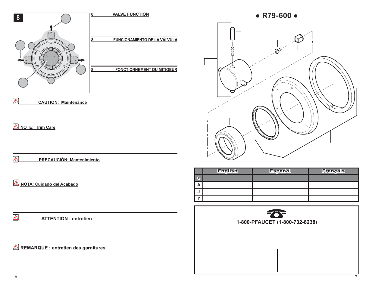 Pfister R79-600K User Manual | Page 4 / 4