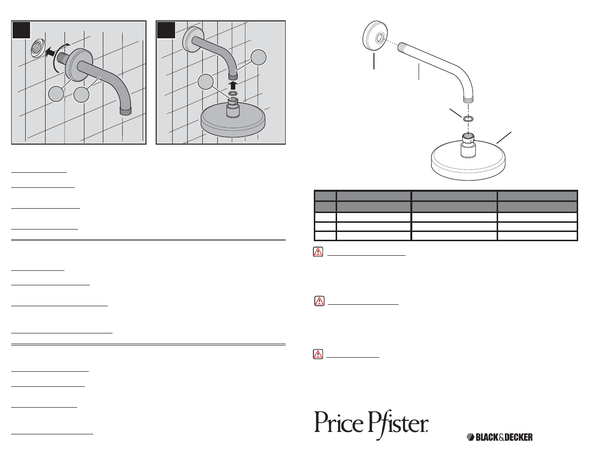 A company | Pfister 015-TH1K User Manual | Page 2 / 2