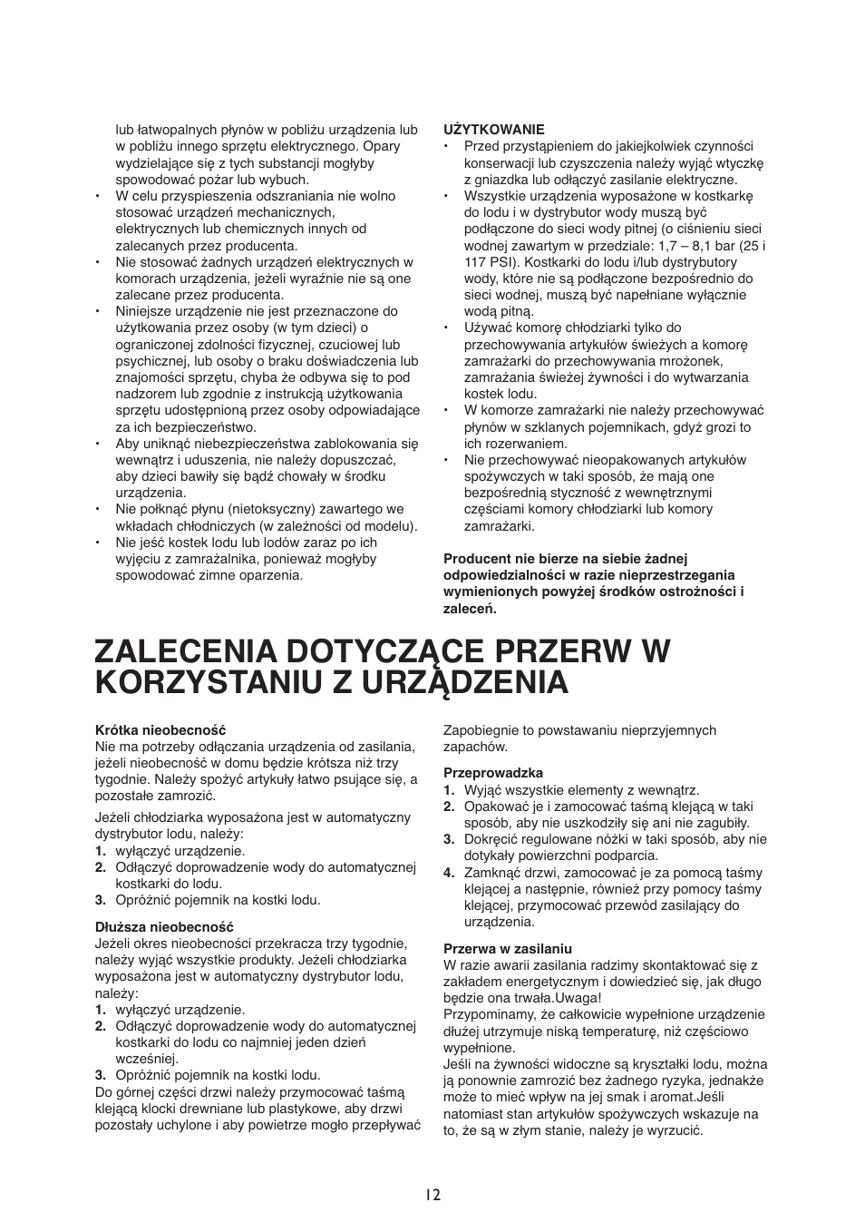 Whirlpool ARG340A+ User Manual | Page 12 / 60