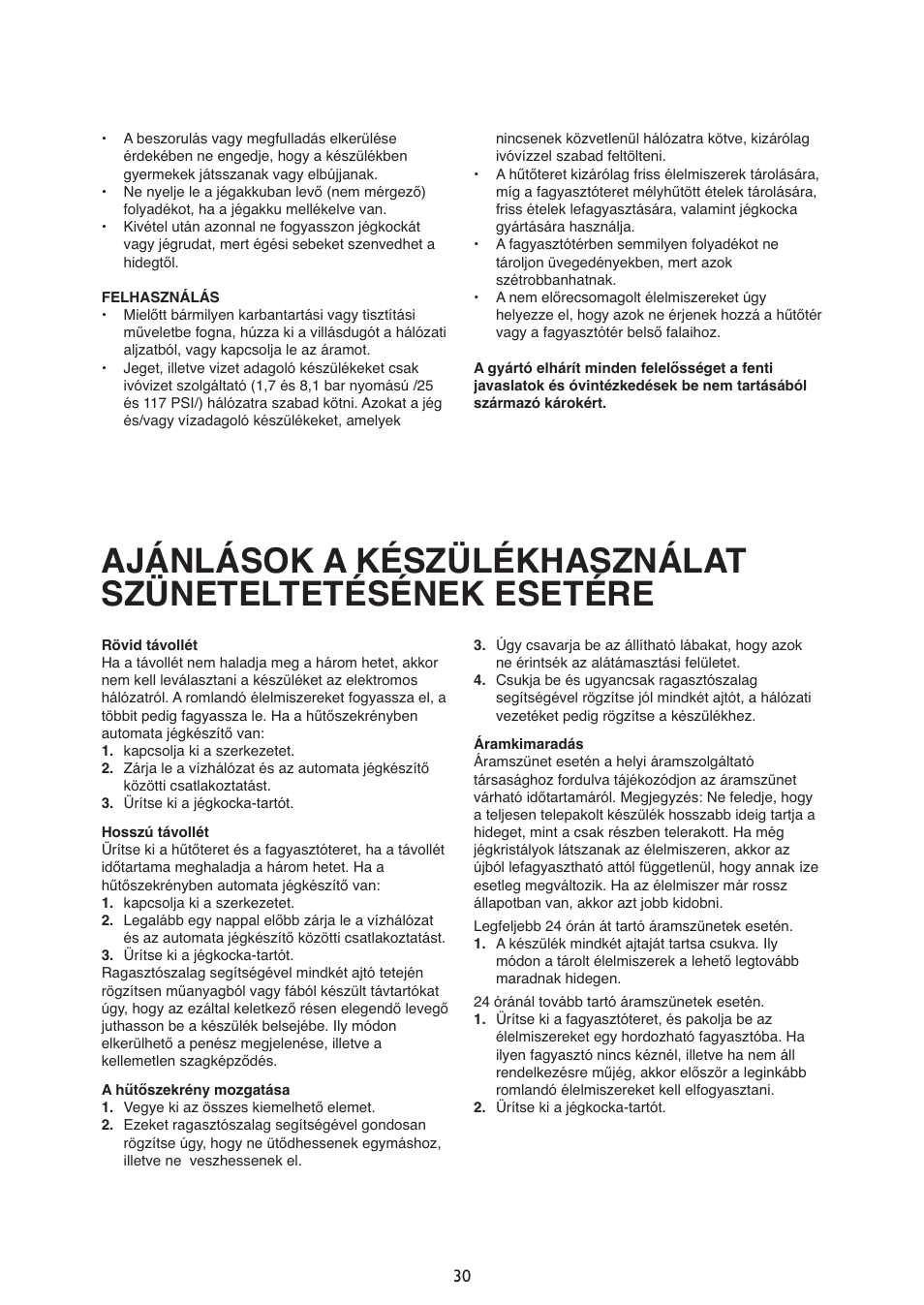 Whirlpool ARG340A+ User Manual | Page 30 / 60