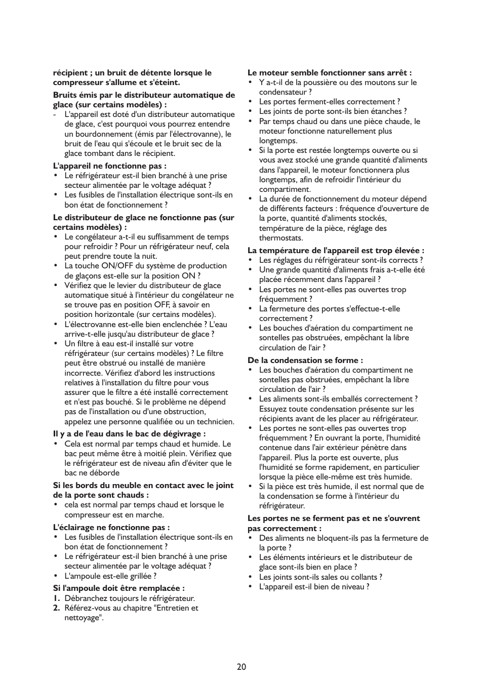 Whirlpool ARG341A+ User Manual | Page 20 / 84