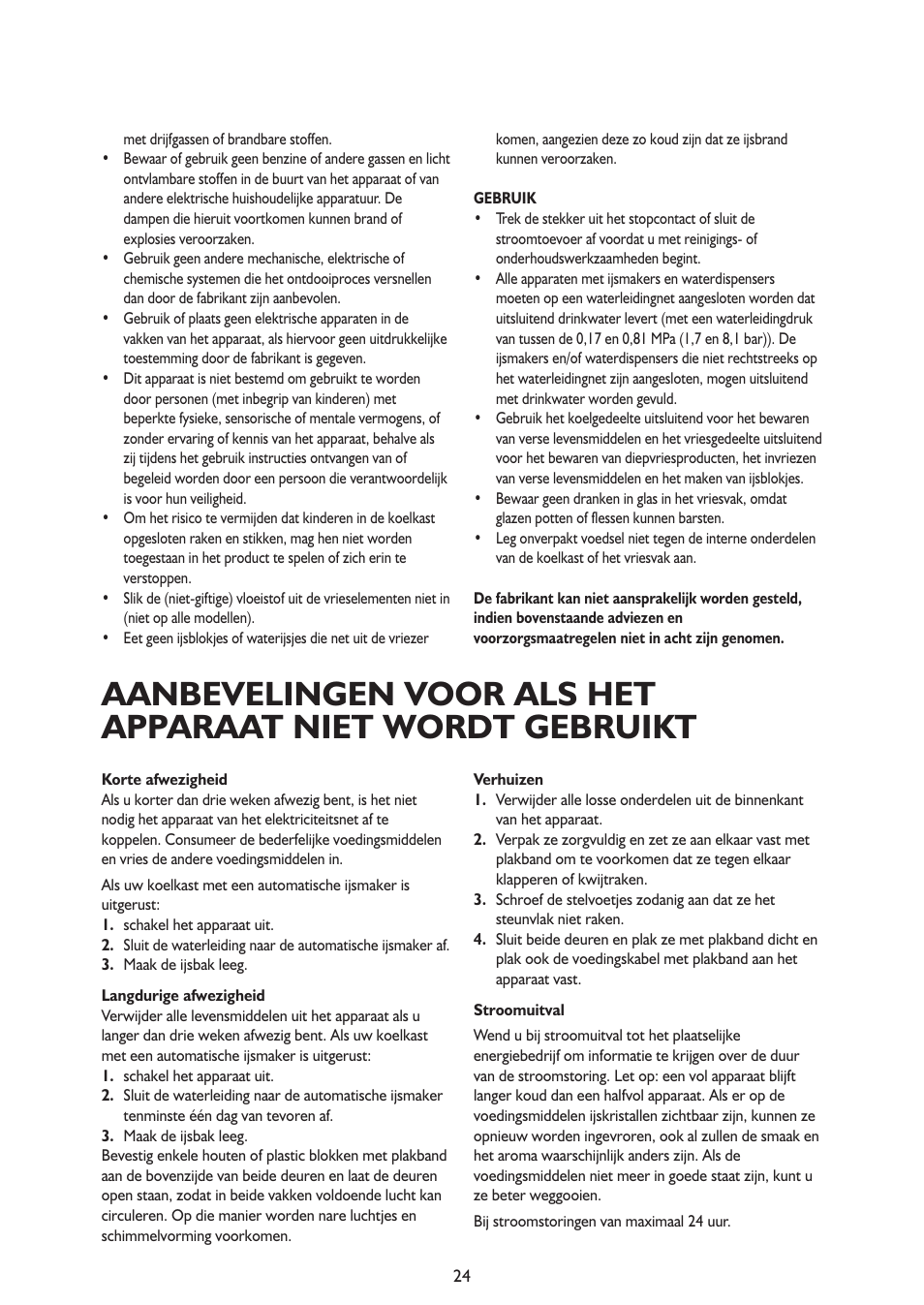 Whirlpool ARG341A+ User Manual | Page 24 / 84