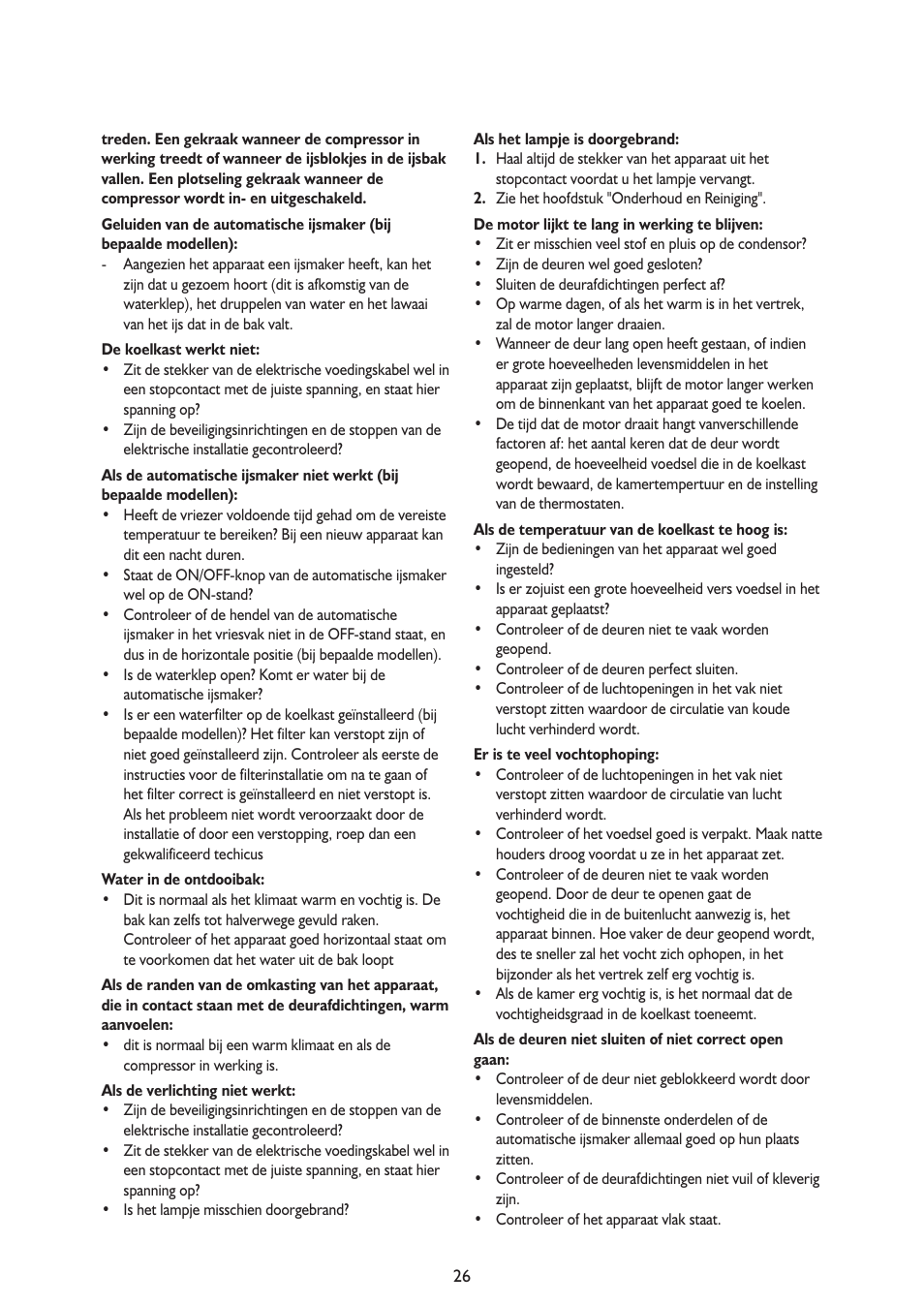 Whirlpool ARG341A+ User Manual | Page 26 / 84