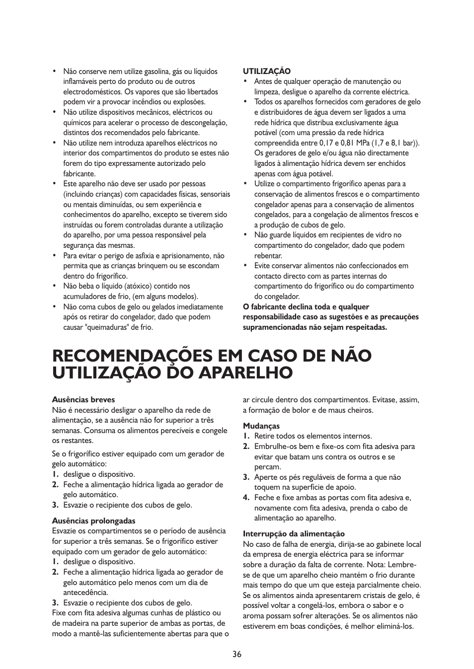Whirlpool ARG341A+ User Manual | Page 36 / 84