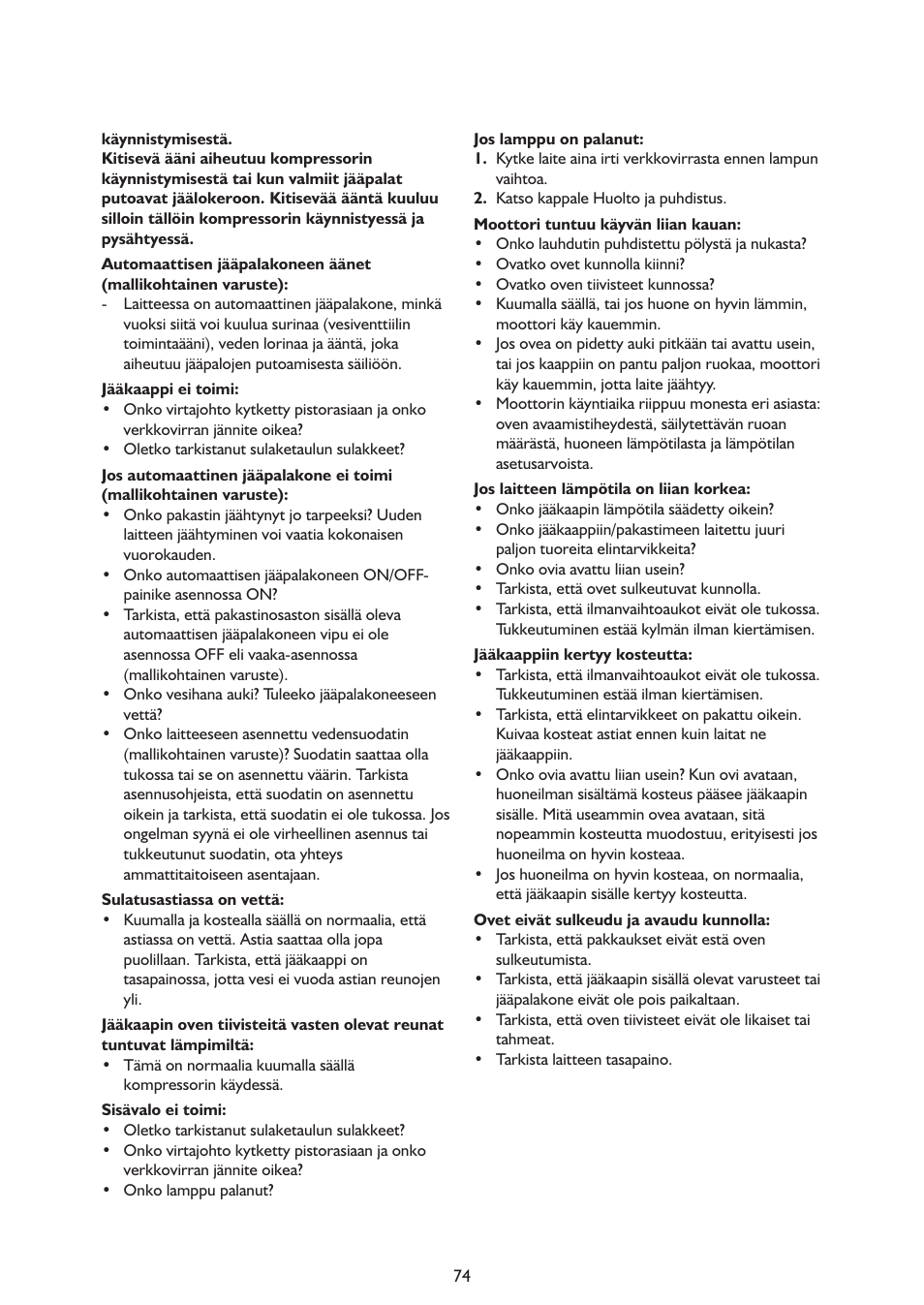 Whirlpool ARG341A+ User Manual | Page 74 / 84