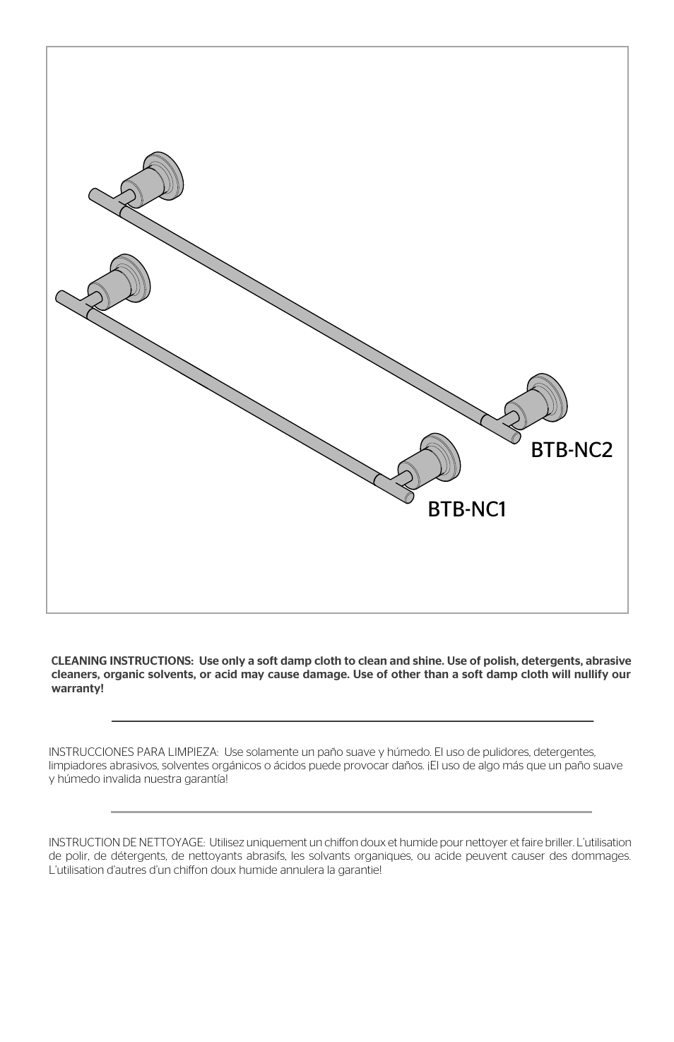 Btb-nc2 btb-nc1 | Pfister BTB-NC2C User Manual | Page 5 / 6