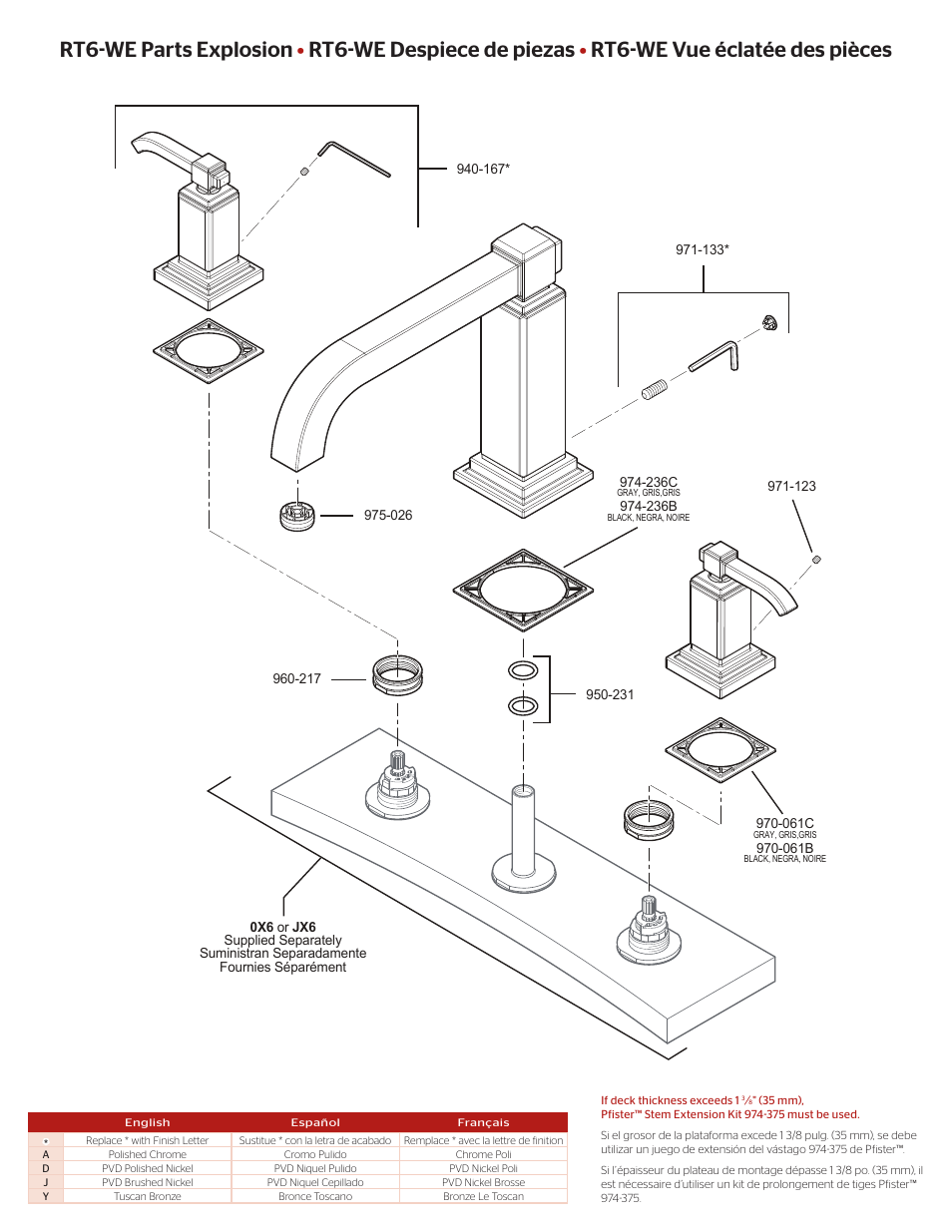 Rt6-5we | Pfister RT6-5WEK User Manual | Page 2 / 4