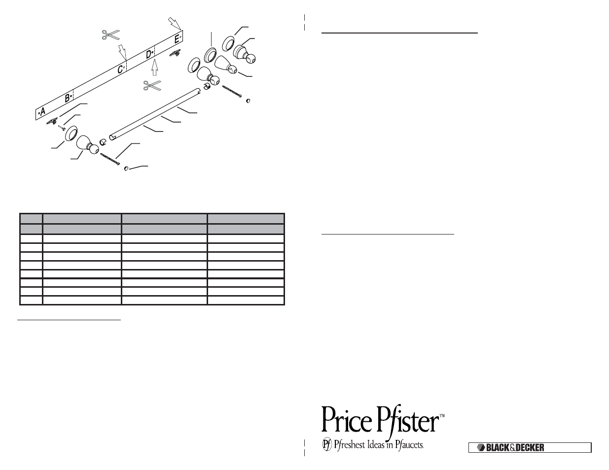 Acompany, C. b. #3 a. #2 | Pfister BTB-B1KK User Manual | Page 2 / 2