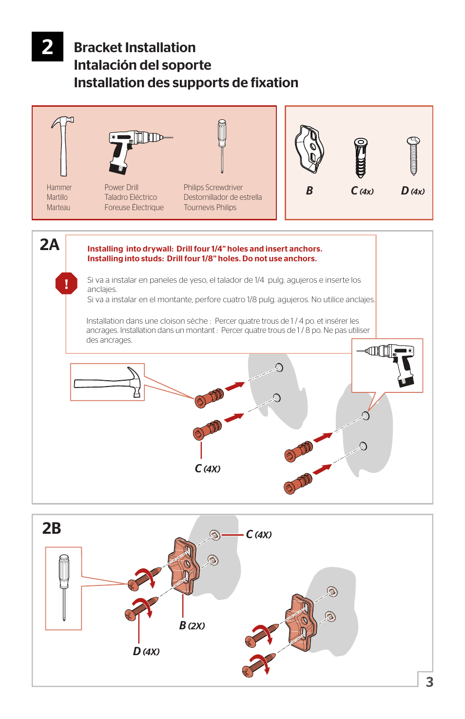 2a 2b | Pfister BTB-MB2K User Manual | Page 3 / 6