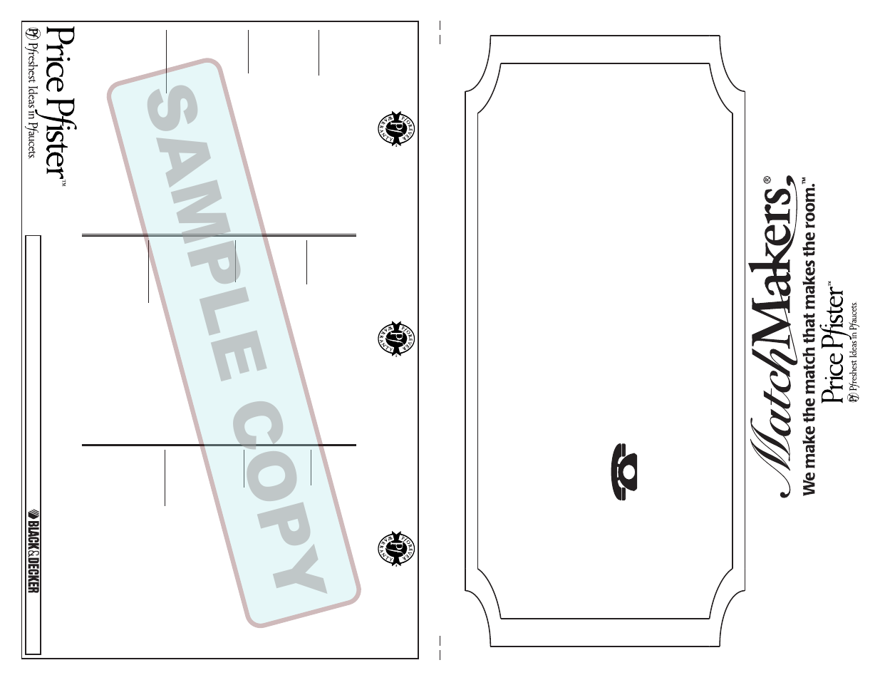 Pfister BRH-B0KK User Manual | 2 pages