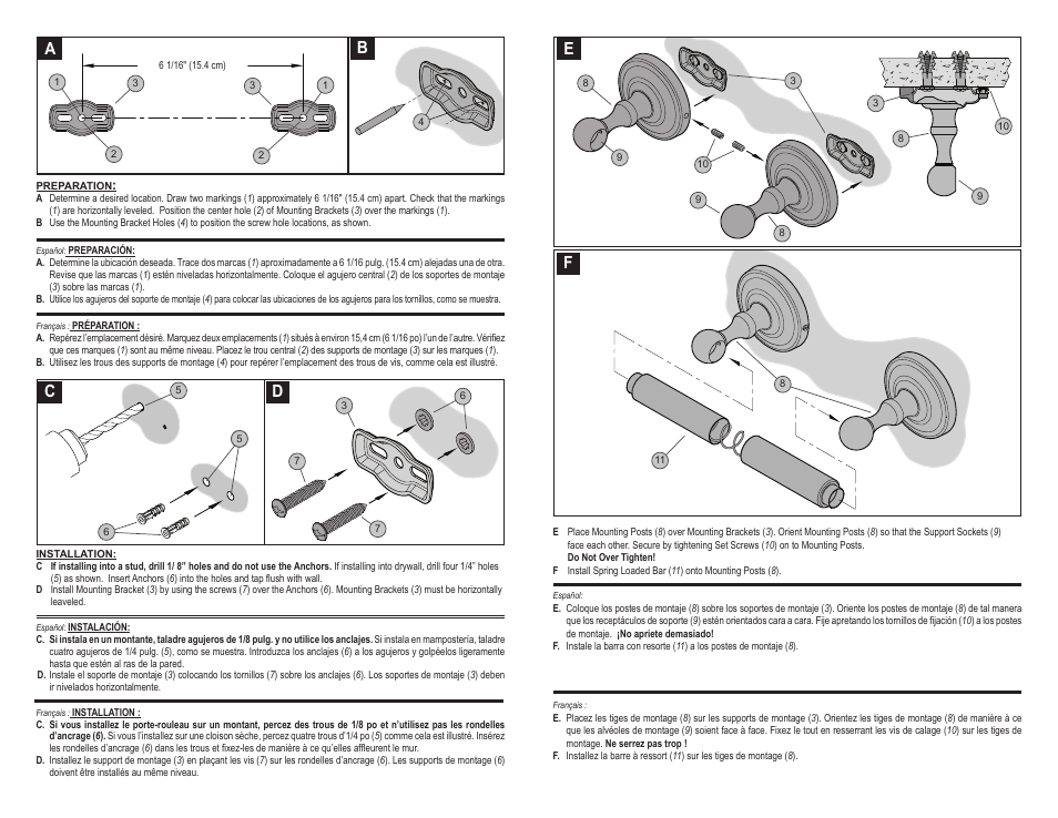 Ab c d | Pfister BPH-R0KK User Manual | Page 2 / 3